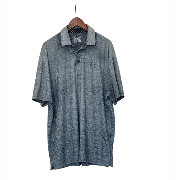 Men’s Under Armour Playoff Golf Polo Blue XL - Picture 3 of 7